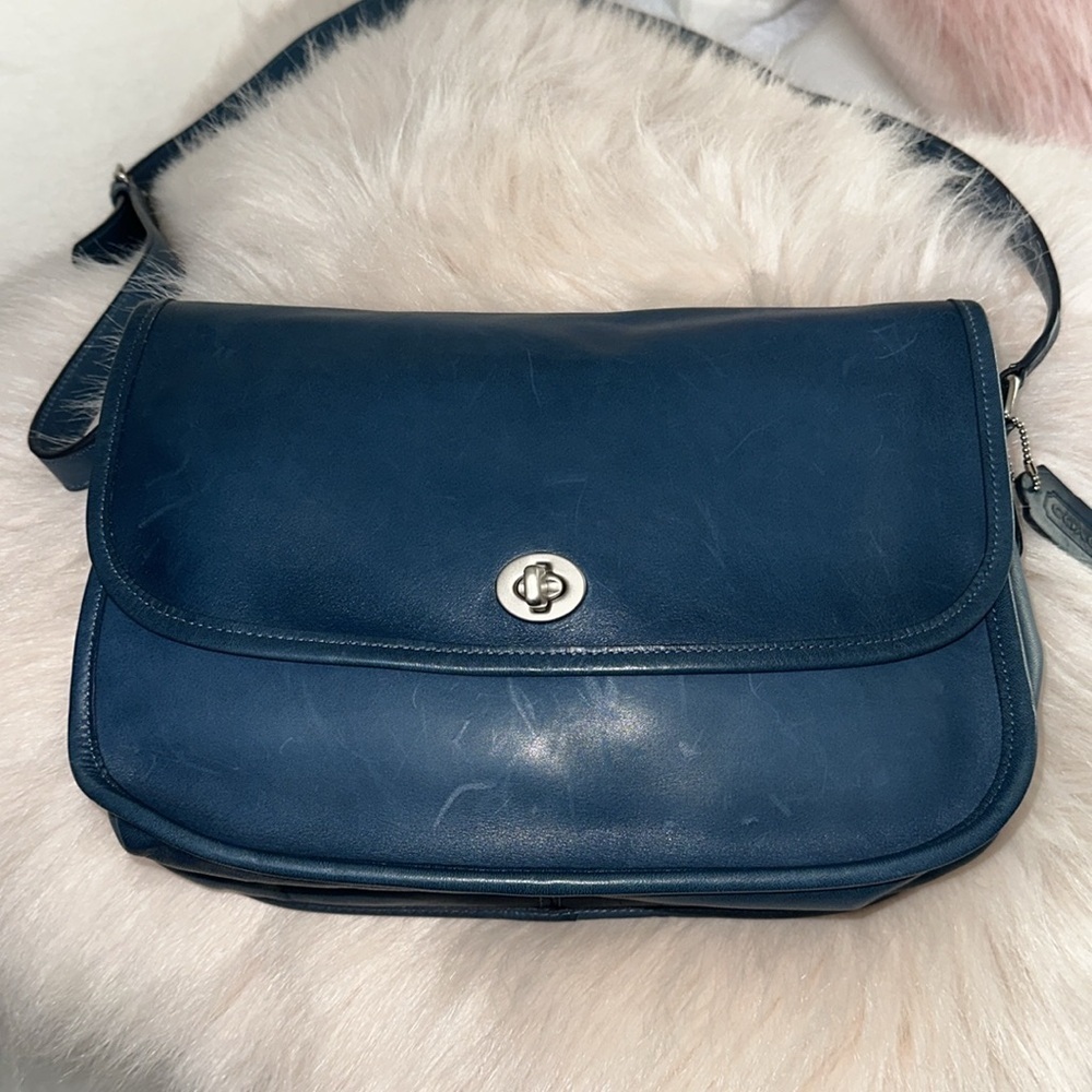 Vintage Coach City Bag - Rare Blue - Picture 8 of 8